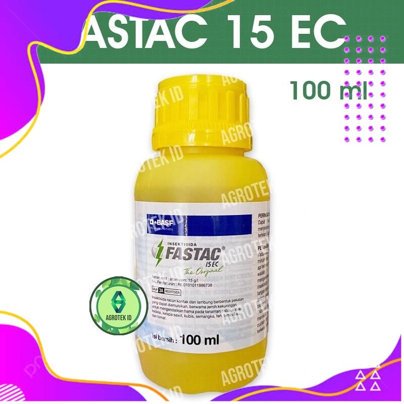 Jual FASTAC 15 EC 100 ml Insektisida Ulat Kutu Daun Belalang Lalat Buah ...