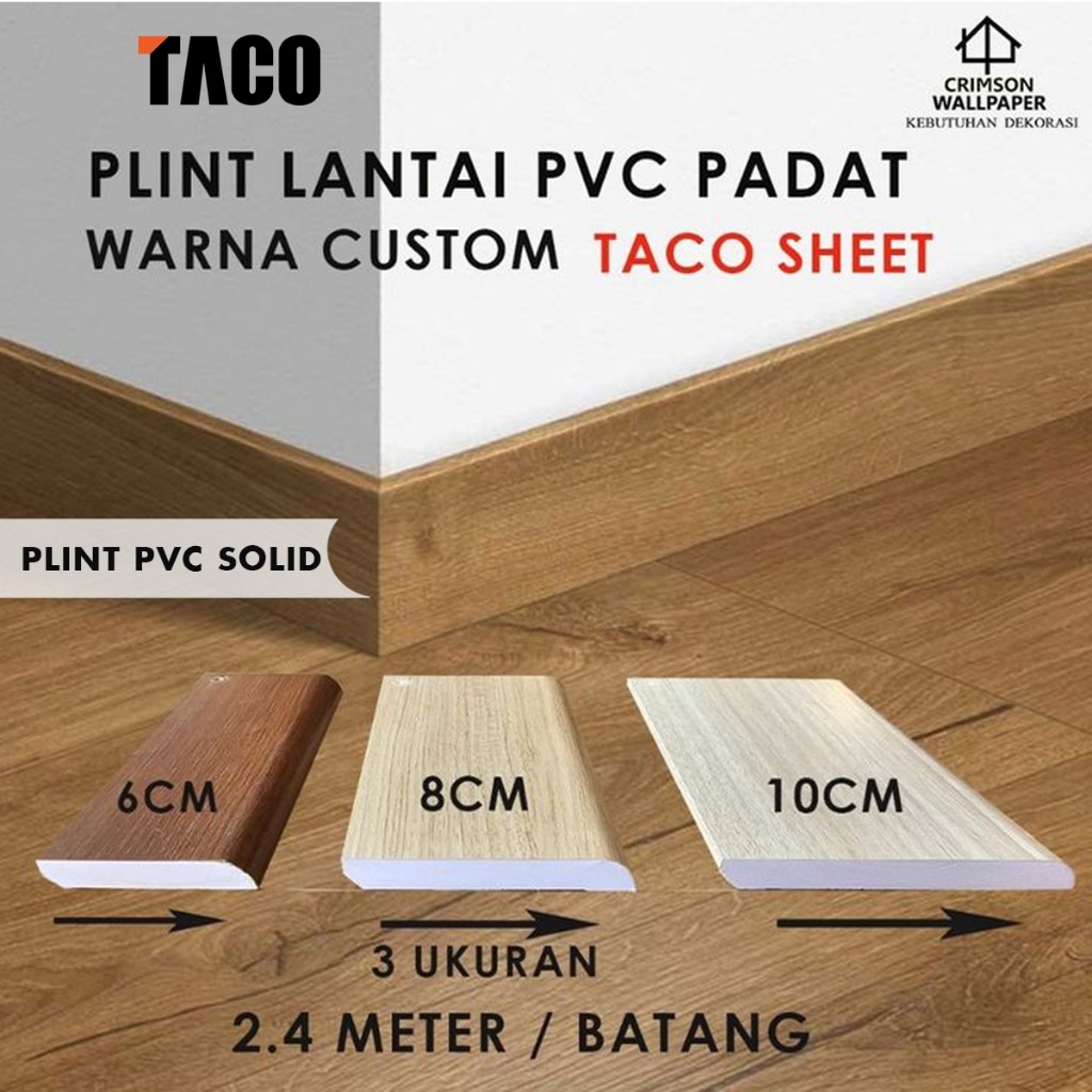 Jual SW32Q PLINT FULL PVC PADAT | LIST PLINT LANTAI TACO | PLIN LANTAI ...
