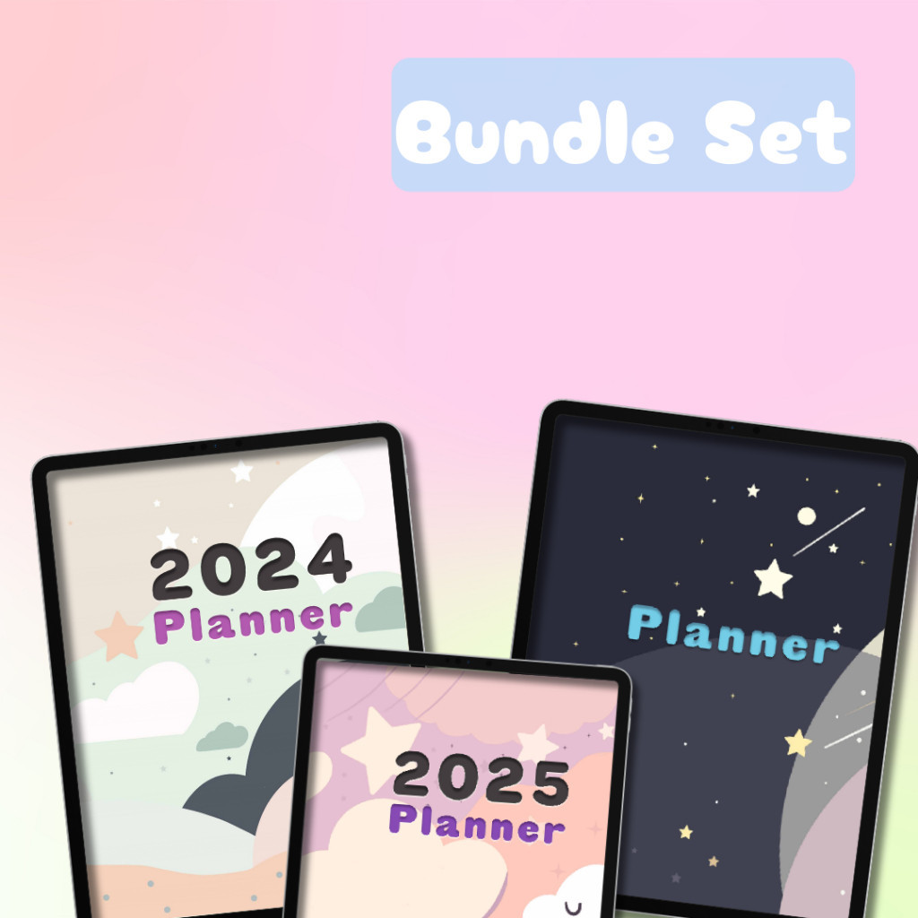 Jual Digital Planner IOS Android 2024, 2054, Undated --- ADHD Pastel ...