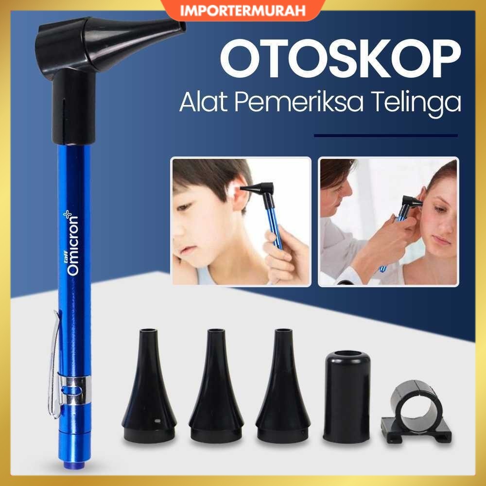 Jual TaffOmicron Alat Pemeriksa Telinga Otoskop Ear Scope with LED ...