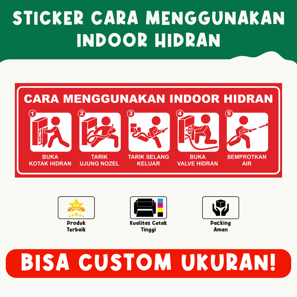 Jual Sticker Cara Menggunakan Hidran – Panduan Lengkap, Bahan Vinyl ...