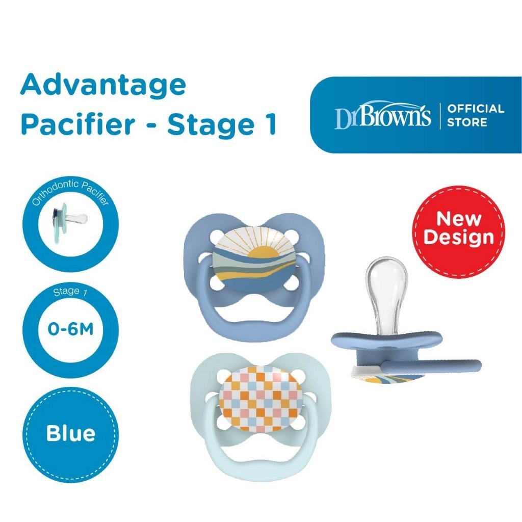 Jual Dr.Brown's Advantage Pacifier Assorted, 2-Pack / Pacifier / Empeng ...