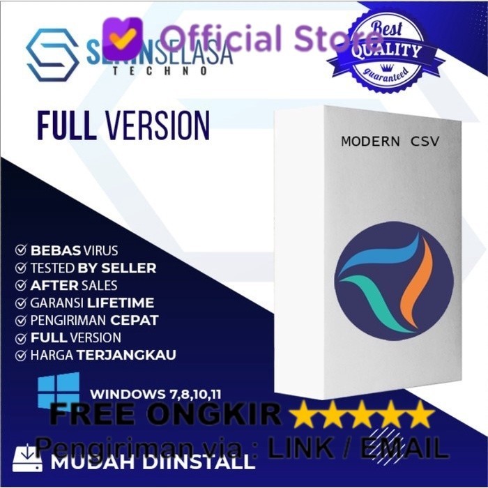 Jual Software CSV Editor: Modern CSV 2.0.2 [WIN & MAC] | Shopee Indonesia