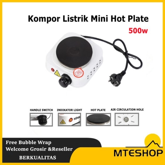 Jual Roux Kompor Listrik Mini Hot Plate Electric Cooking 500W Putih Shopee Indonesia