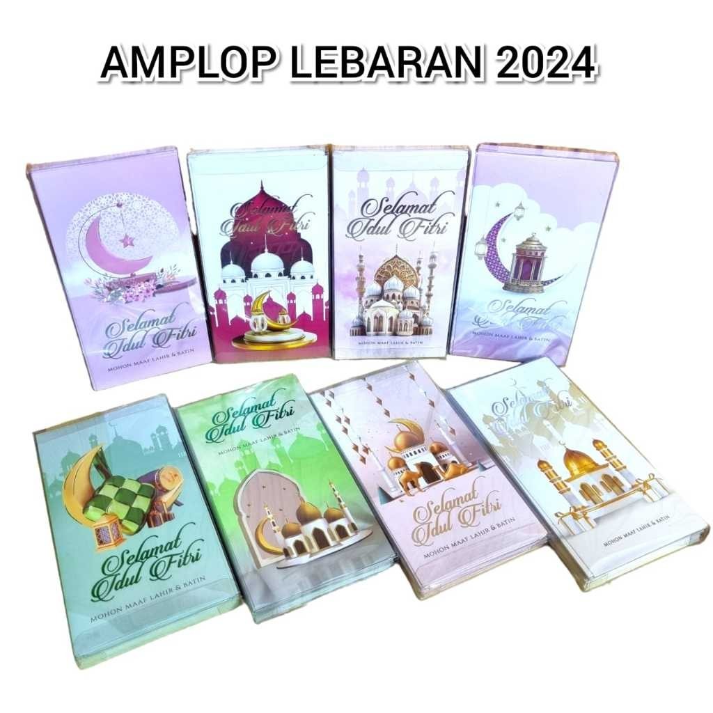 Lebaran 2026 - Amplop Lebaran Mika Panjang Isi 30 Pcs - Idul Fitri Angpao THR Ramadhan - Eid Mubarak - Amplop Murah Premium Toko Mas Bagus