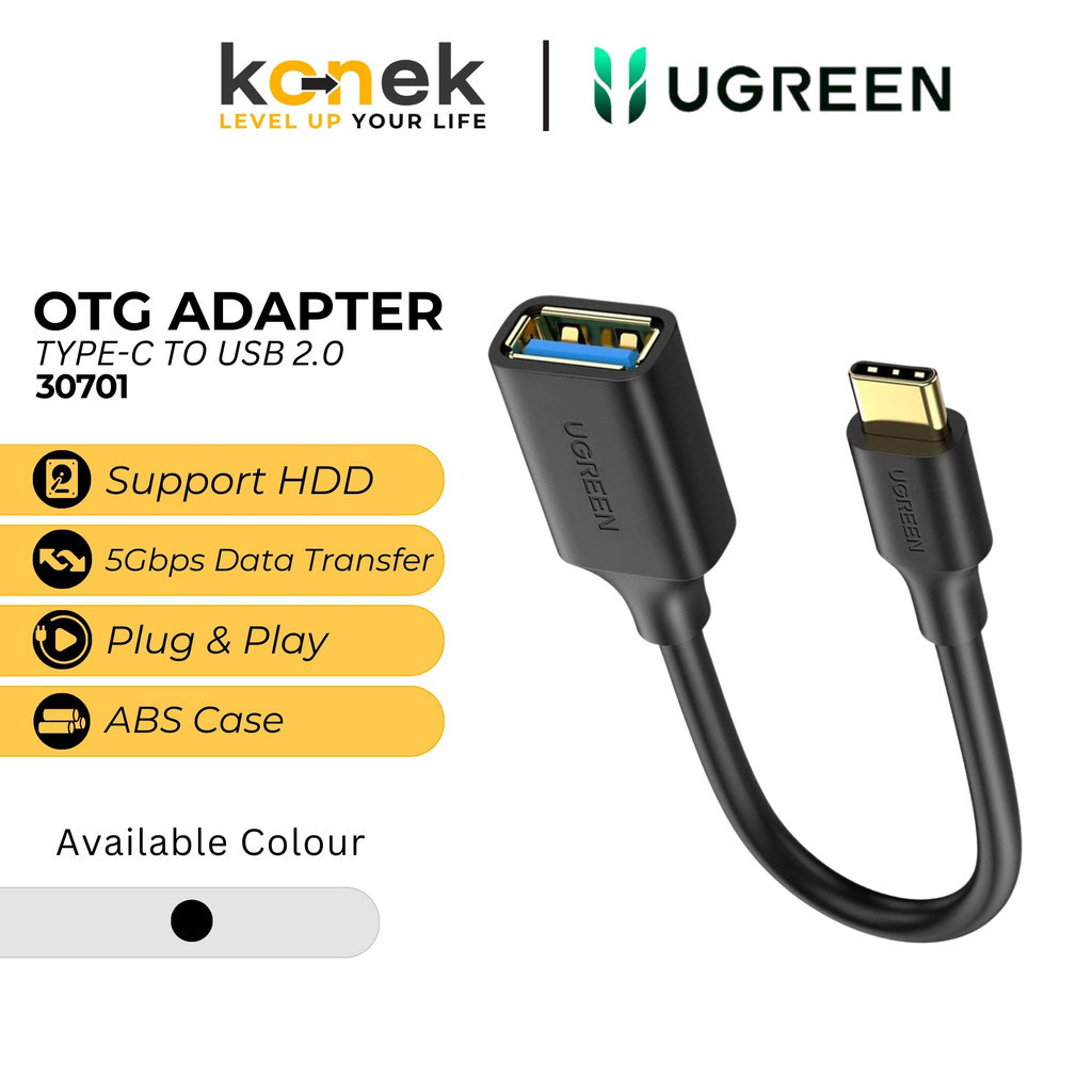 Jual Ugreen OTG Type C To USB 3.0 Adapter Converter 5Gbps | Shopee ...