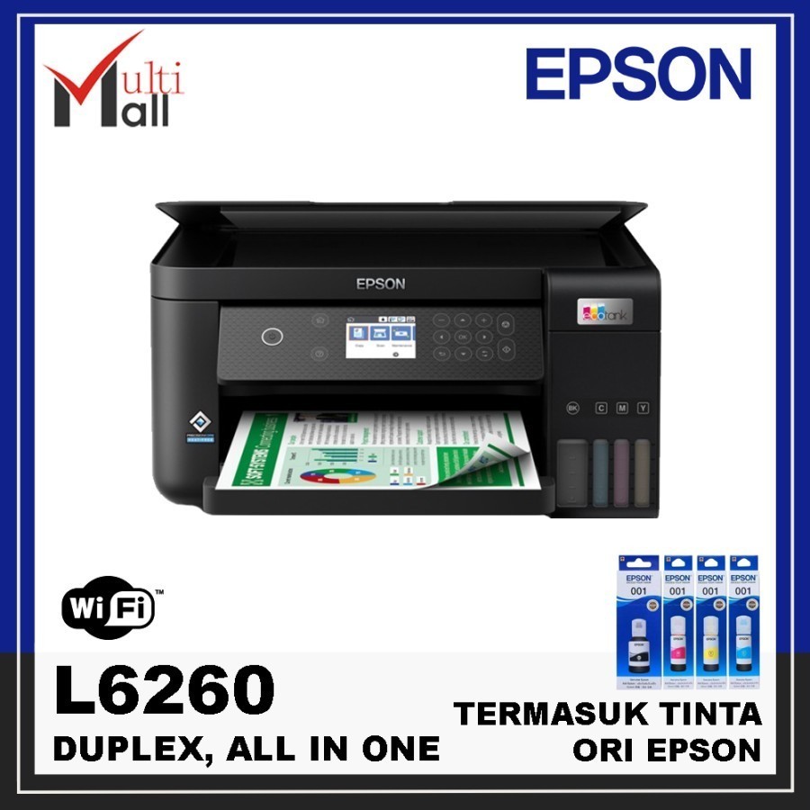 Jual Printer Epson L6260 Print Scan Copy All In One Adf Duplex Wifi Adf Shopee Indonesia 4108