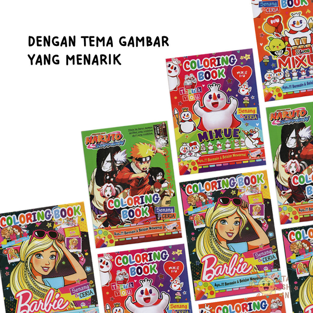 Jual TAIYO Mainan Anak Buku Mewarnai Edukasi Kreatif Painting Coloring ...
