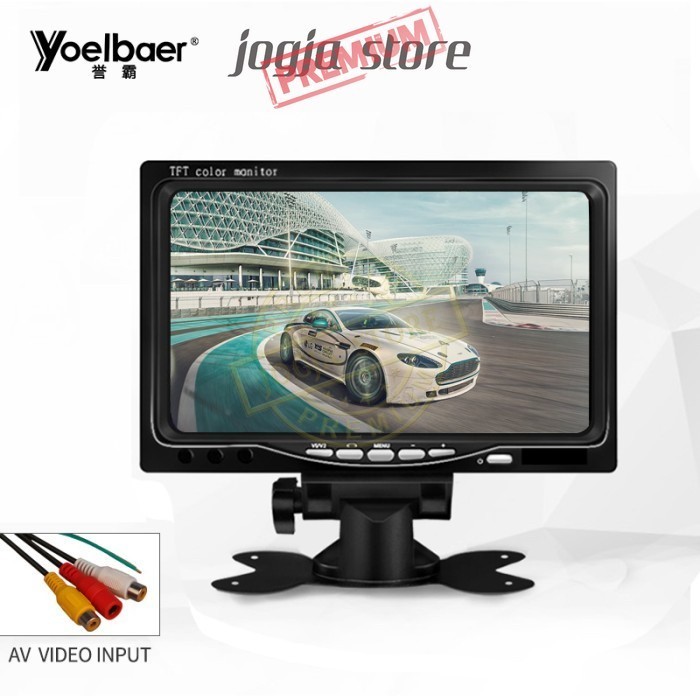 Jual Yoelbaer Layar Monitor TV Mobil TFT LCD 7 Inch C-T703 | Shopee ...
