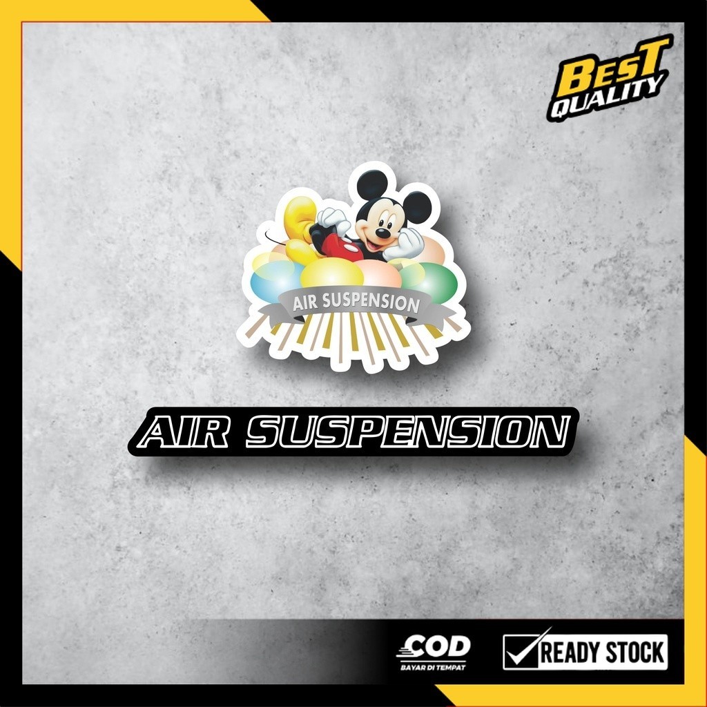 Jual Stiker Bus AIR SUSPENSION Sticker Setiker Bismania bus Mania