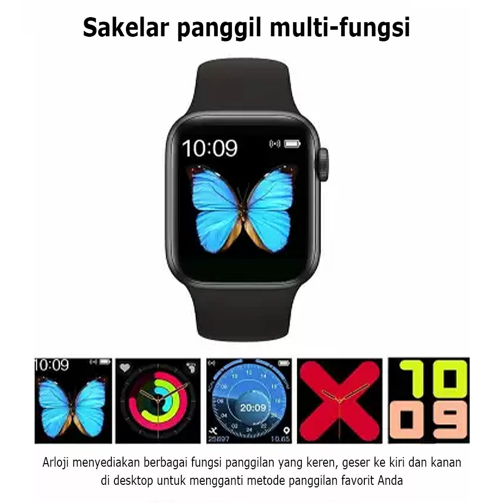 Jual Tesladi SmartWatch T500 Full Layar Sentuh Watch Pemutar Musik ...