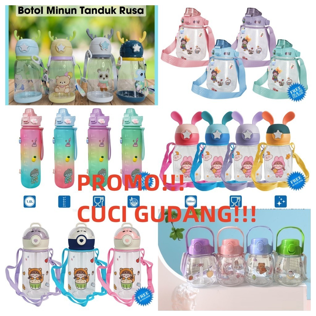 Jual PROMO! CUCI GUDANG HARGA CUMAN SEPULUH RIBU! Botol Minum Anak Lucu ...