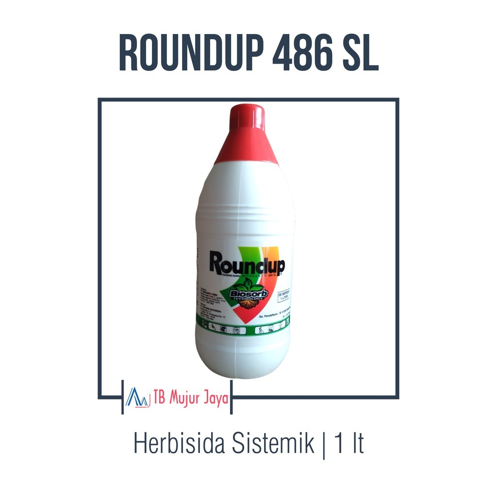Jual Herbisida Obat Pembasmi Rumput Sistemik Roundup 486 SL 1 Liter ...
