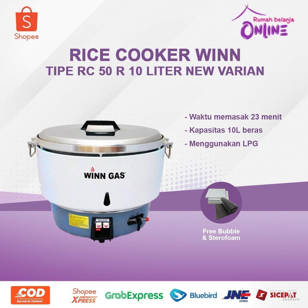 Jual RICE COOKER WINN GAS RC50R PENANAK NASI WINN KAPASITAS 10 L RICE