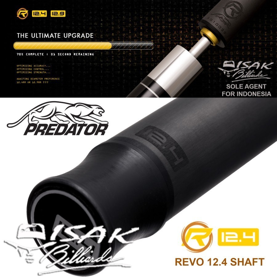 ビリヤード PREDATOR P3RW REVO 12.4 UNILOCK Predator REVO 12.4 mm Carbon Fiber Low Deflection Pool Shaft