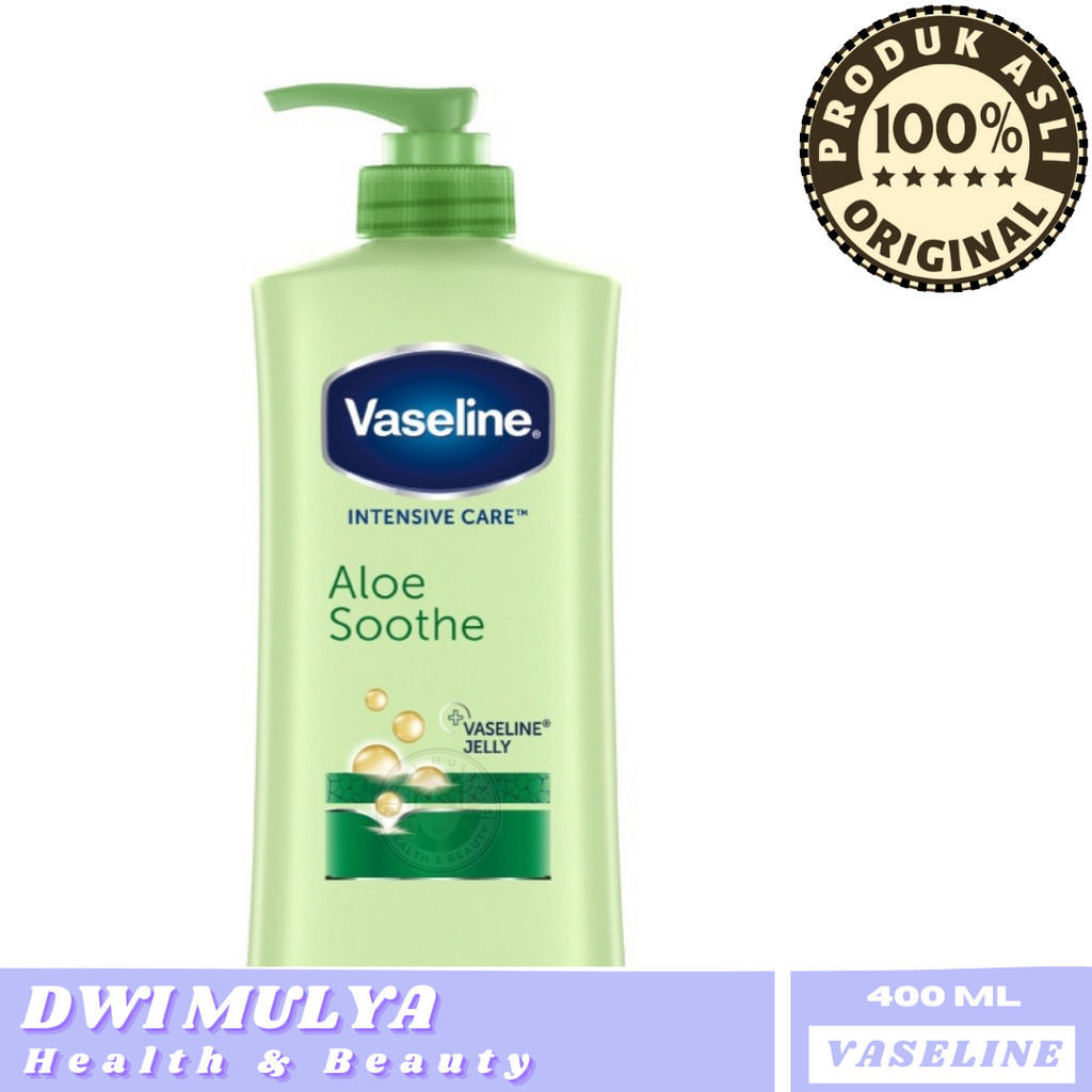 Jual Vaseline Hand Body Lotion Intensive Care Aloe Soothe 400ml Losion Untuk Badan Shopee 7758