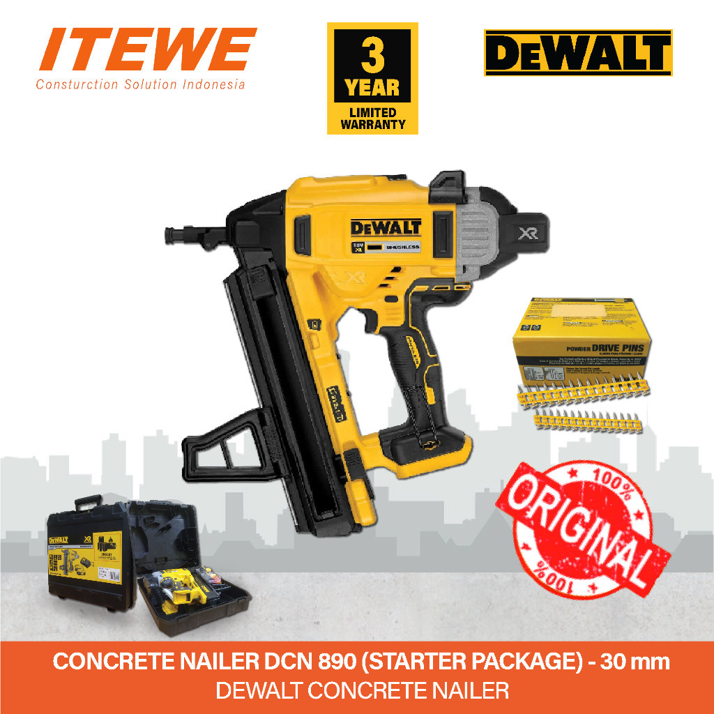 Jual DEWALT CONCRETE NAILER DCN 890 (STARTER PACKAGE) | Shopee Indonesia