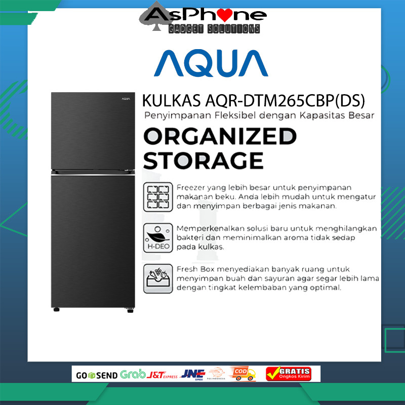Jual Kulkas Aqua 2 Pintu 265CB Kulkas 2 Pintu Aqua Kulkas Dua Pintu