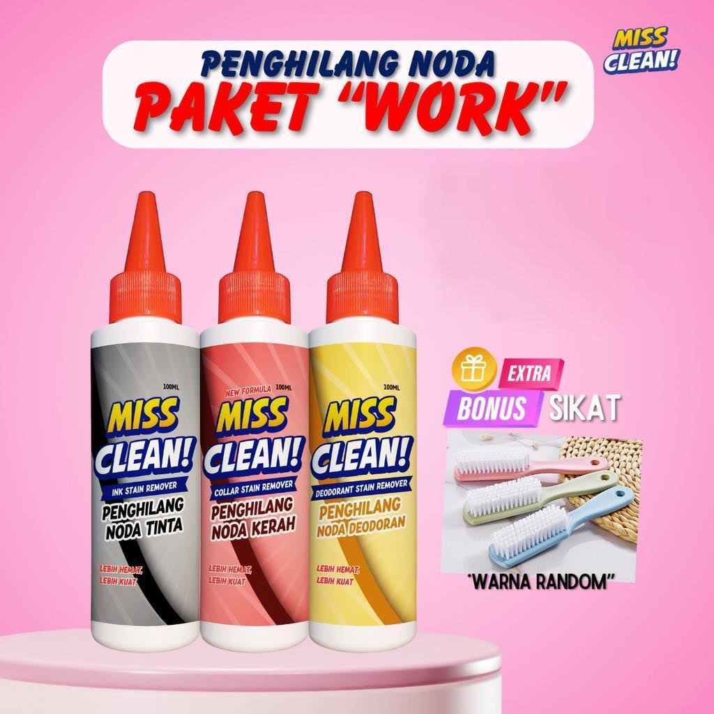 Jual Penghilang Noda Pakaian Miss Clean Cair Botol 100 Ml X 3 Tinta