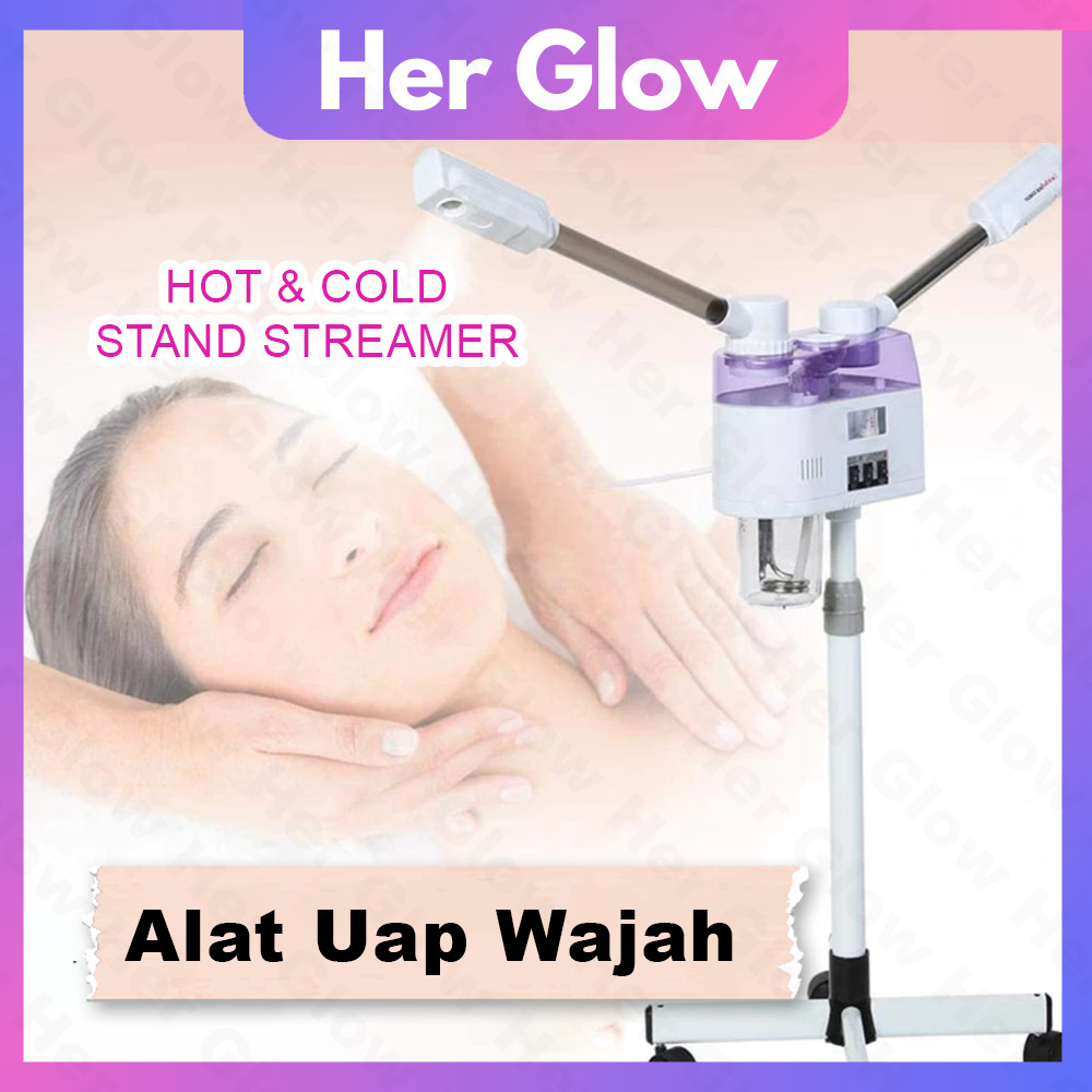 Jual Her Glow ⭐garansi 1 Tahun⭐2 In 1 Uap Wajah Vapozone Facial Stand