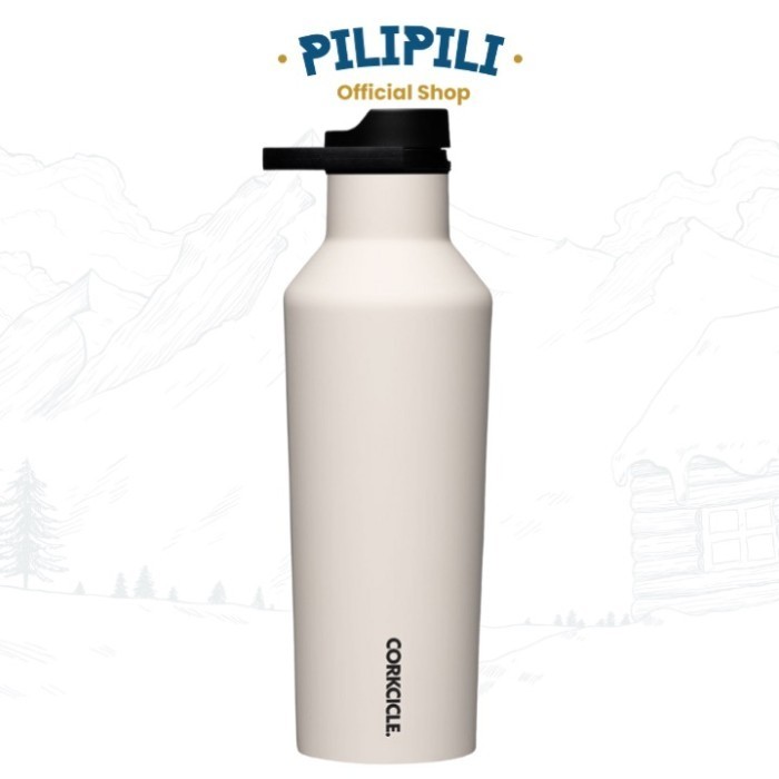 Botella Térmica Corkcicle Canteen 475 Ml Color Gris Oscuro
