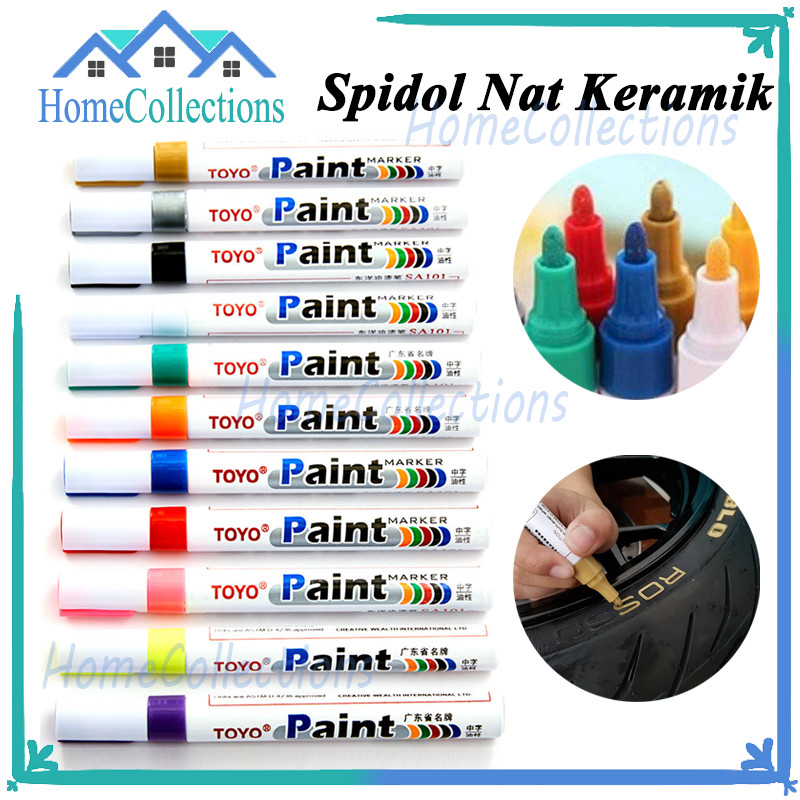 Jual Spidol Ban Paint Marker Mobil Motor/Spidol Ban Warna/Permanent ...