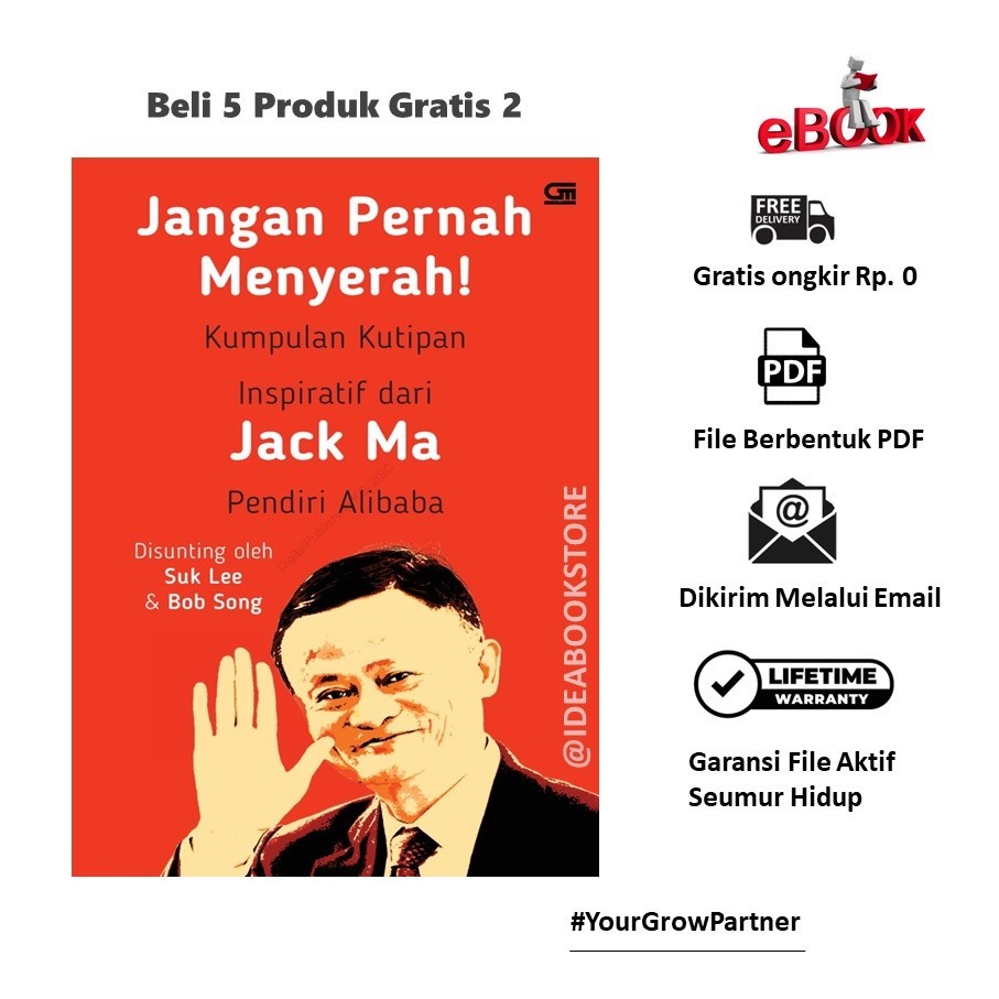 Jual Jangan Pernah Menyerah! Kutipan Inspiratif Dari Jack Ma, Pendiri ...