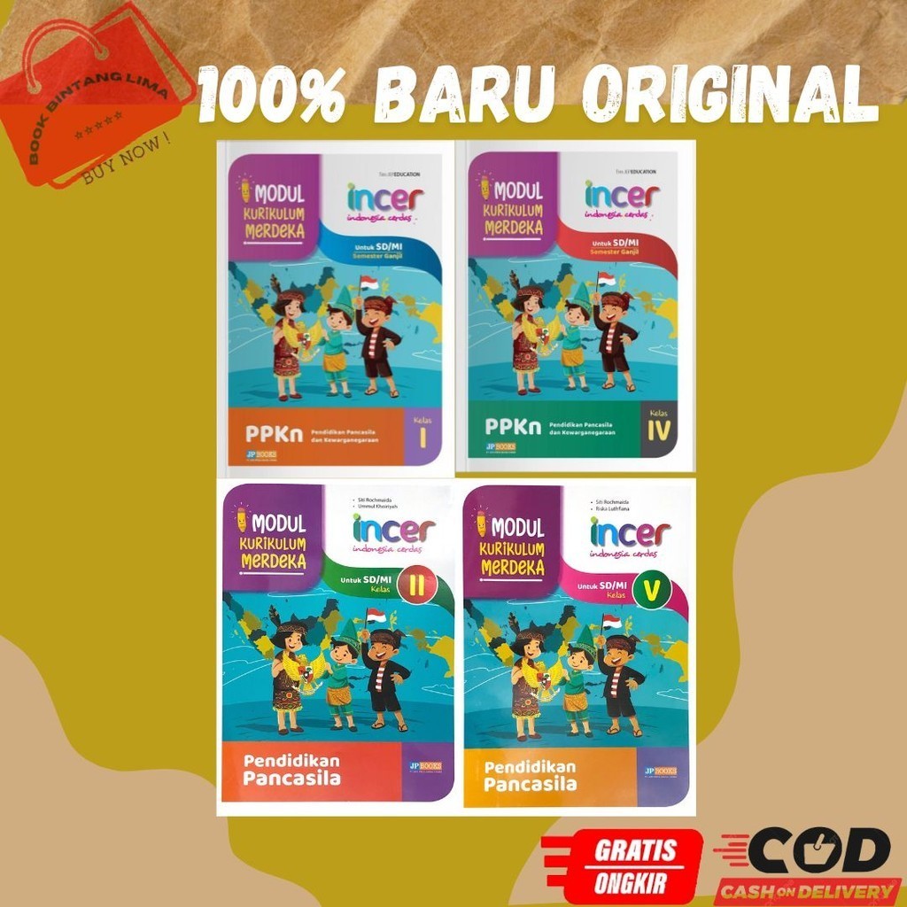 Jual Modul Incer PPKN Kurikulum Merdeka Kelas 1 2 3 4 5 6 SD _ MI JP ...