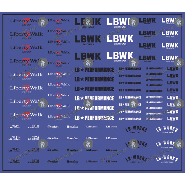 Jual LBWK Liberty Walk 2 Water Slide Decal | Shopee Indonesia