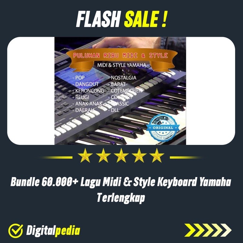 Jual Bundle 60.000+ Song Midi Lagu Style Keyboard Yamaha Terlengkap