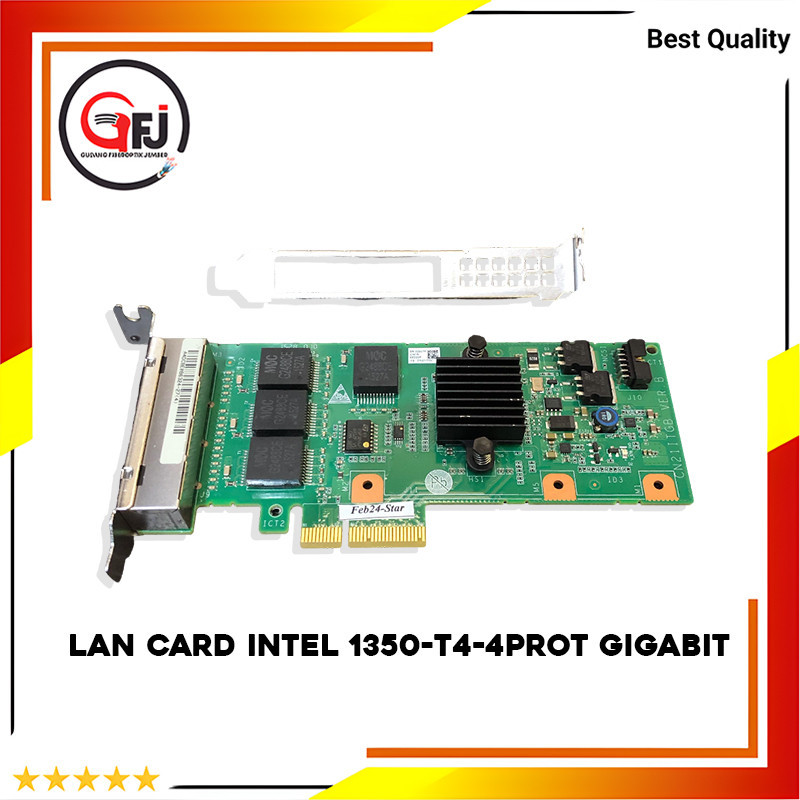 Carte Réseau 4 Ports Gigabit Ethernet PCIe X4 - Intel I350-T4 (Kalea-Informatique)