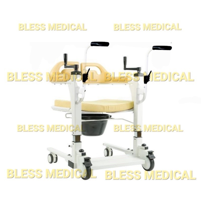 Jual Promo Kursi Roda Transfer Pasien Bab Commode Chair Transport Lift