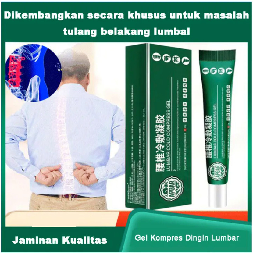 Jual Lumbar Cold Cream Pereda Sakit Punggung Cold Compress Gel Ampuh