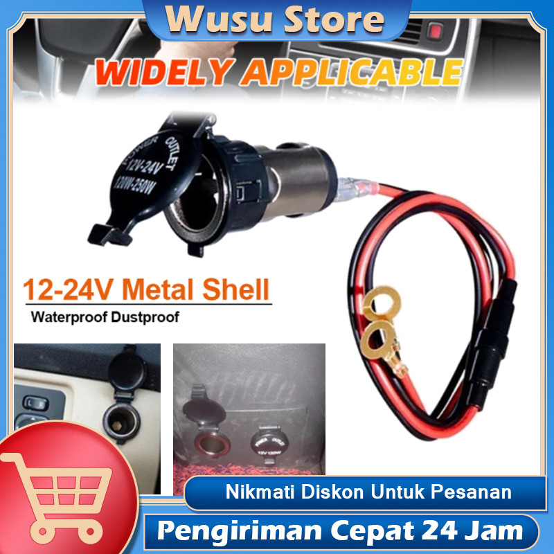 Jual Soket Charger Pemantik Listrik Mobil Universal 12-24V Soket ...