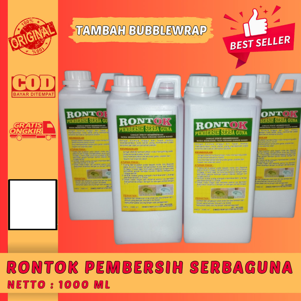 Jual Bop Rontok Pembersih Serbaguna 1 Liter 1l And 650 Ml Penghilang