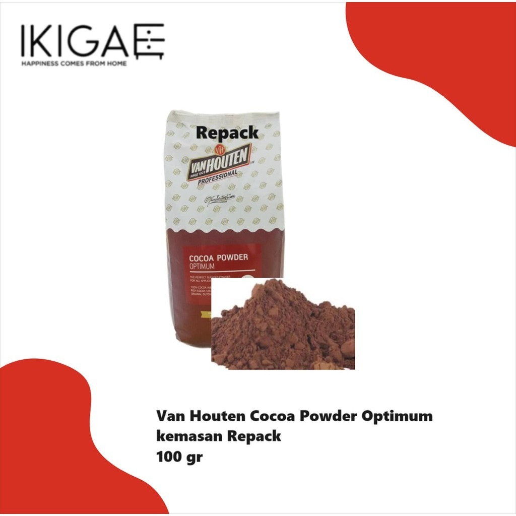 Jual VAN HOUTEN COCOA POWDER OPTIMUM / COKELAT BUBUK KEMASAN REPACK ...