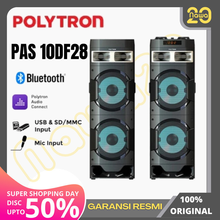 Jual Polytron Pas 10df28 Speaker Aktif Pas10df28 10inch Pas 10d28