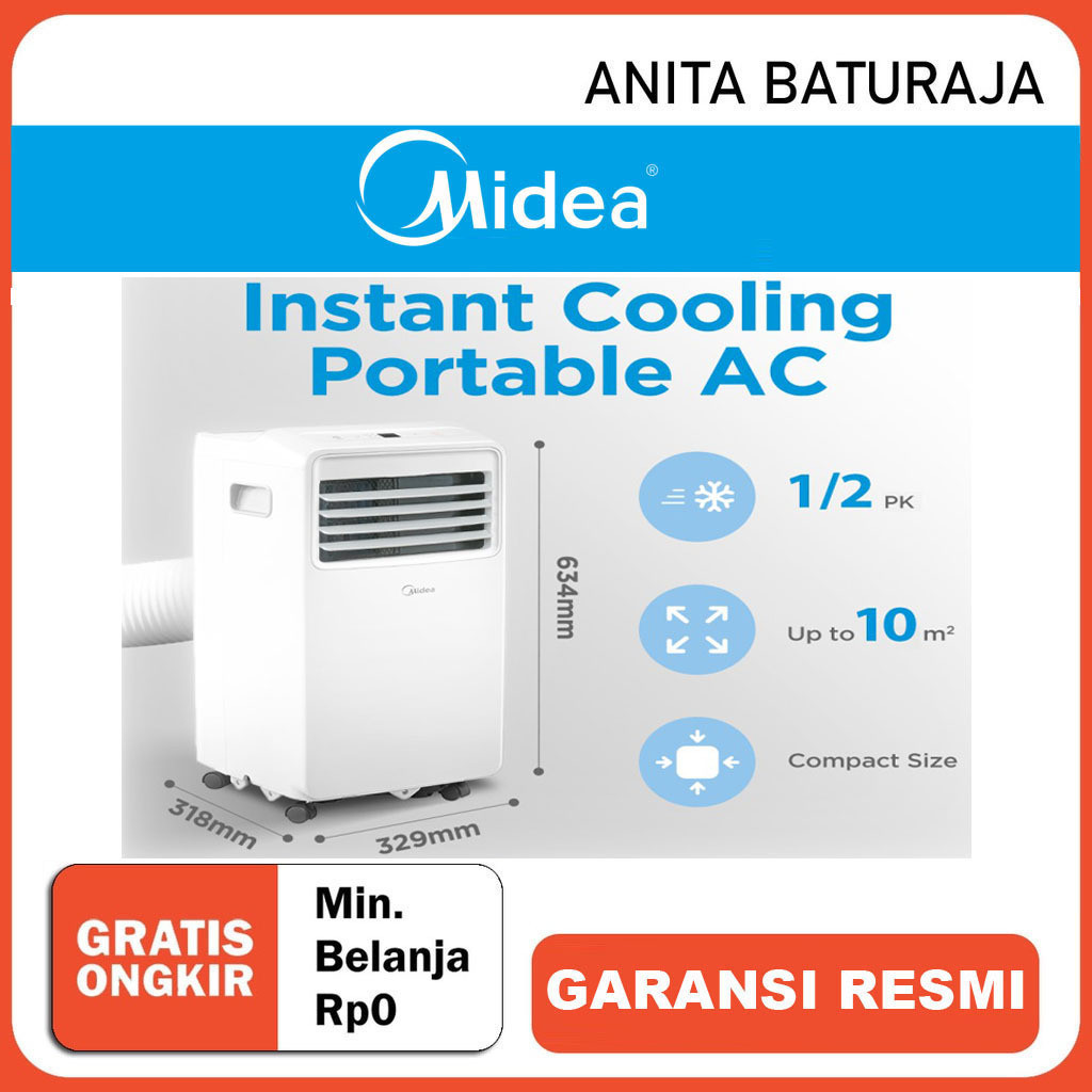 Jual Ac Portable Midea Mpha Crn Pk Mpha Crn Pk Mpha Crn