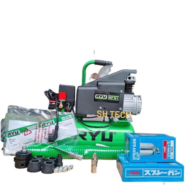 Jual COMPRESSOR RYU RCP 75 - 1 RCP75-1 KOMPRESOR 3/4 HP 10 LITER ...