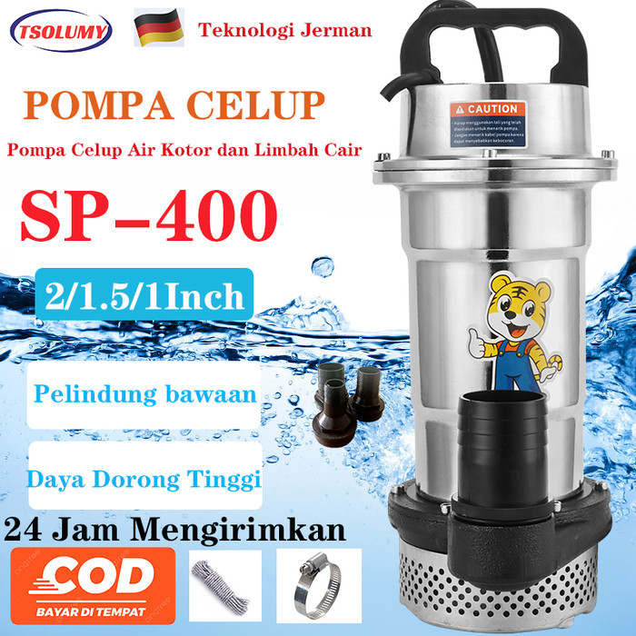 Jual Pompa Celup Air Kotor 400W sewage pump 2inch Mesin Pompa Air Murah