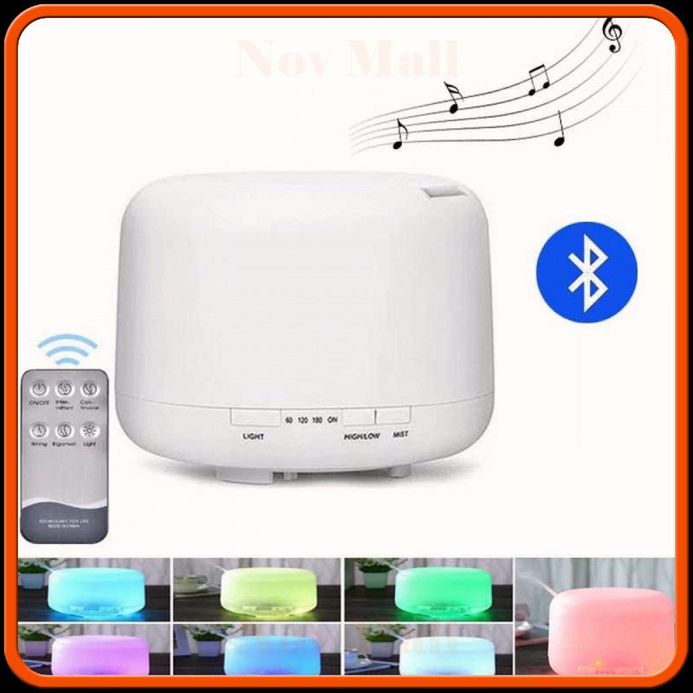 Jual Humidifier Aroma Diffuser Speaker Bluetooth 7 Color LED 500ml ...