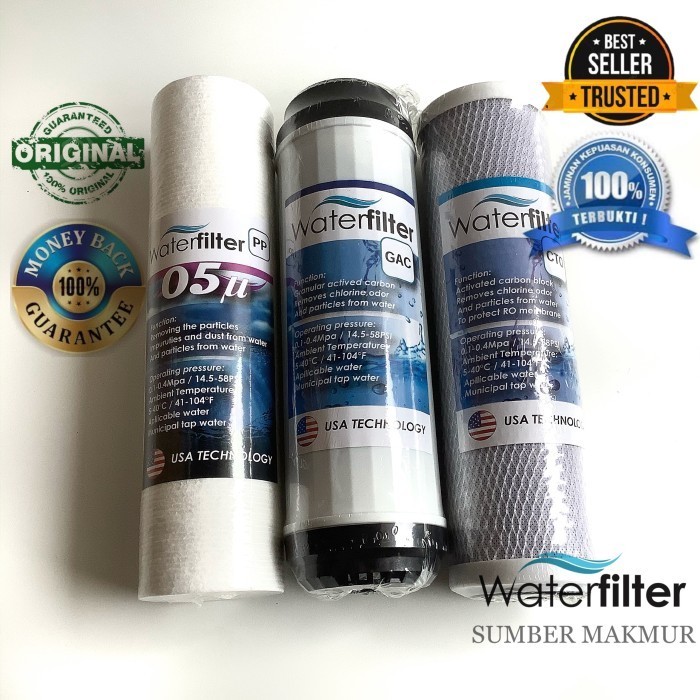 Jual Paket Filter SEDIMEN-CTO-GAC 10 Inch Water Filter | Shopee Indonesia