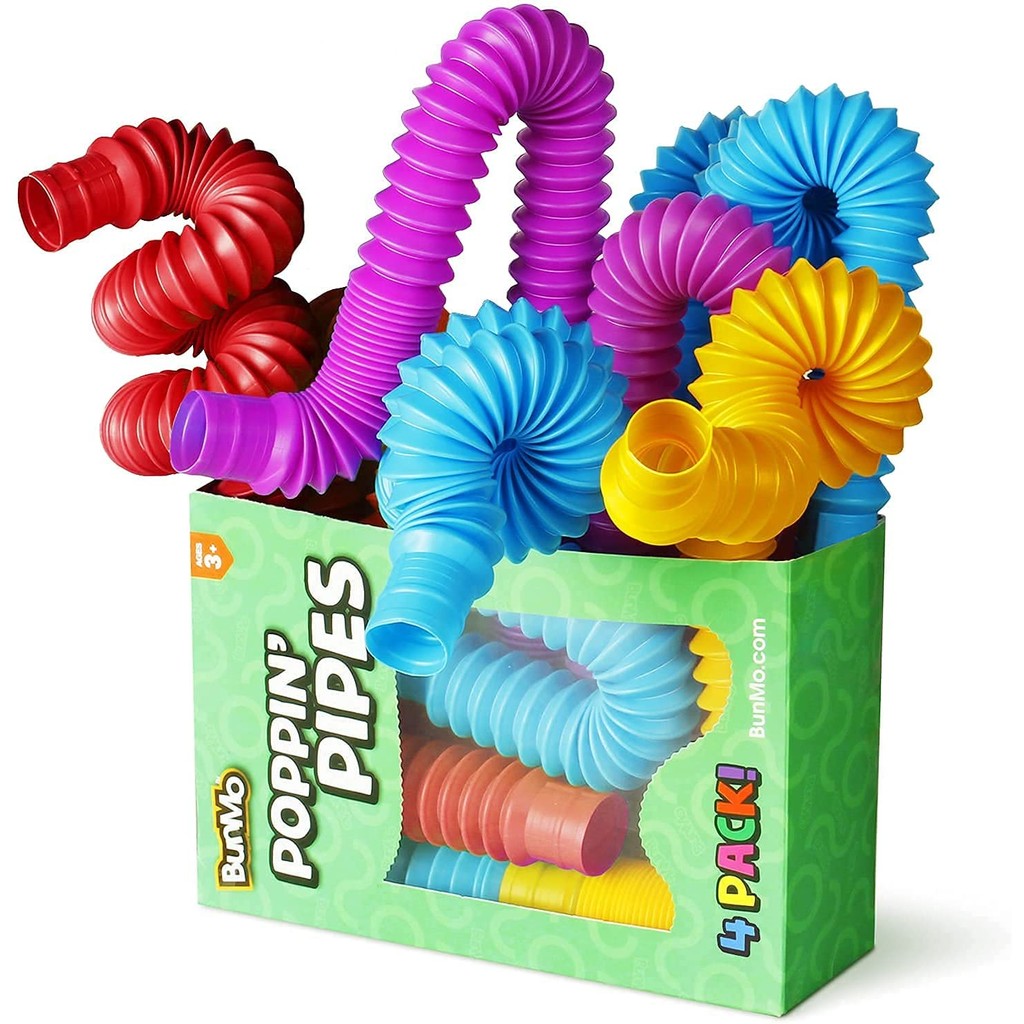 Jual 4 Pack Mini Tube Sensory Fidget Toy Colorful Heavy-Duty for ...