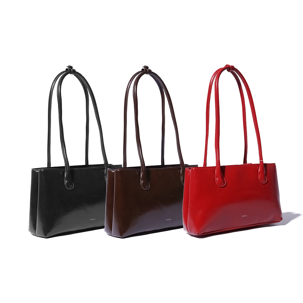 Jual SOL Square Low Glossy Shoulder Bag | Shopee Indonesia