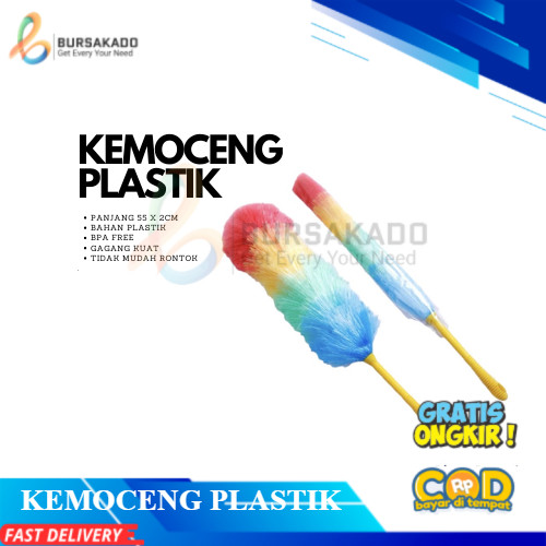 Jual Kemoceng Warna Warni - Kemoceng Tali Rafia - Sulak Rainbow Plastik ...