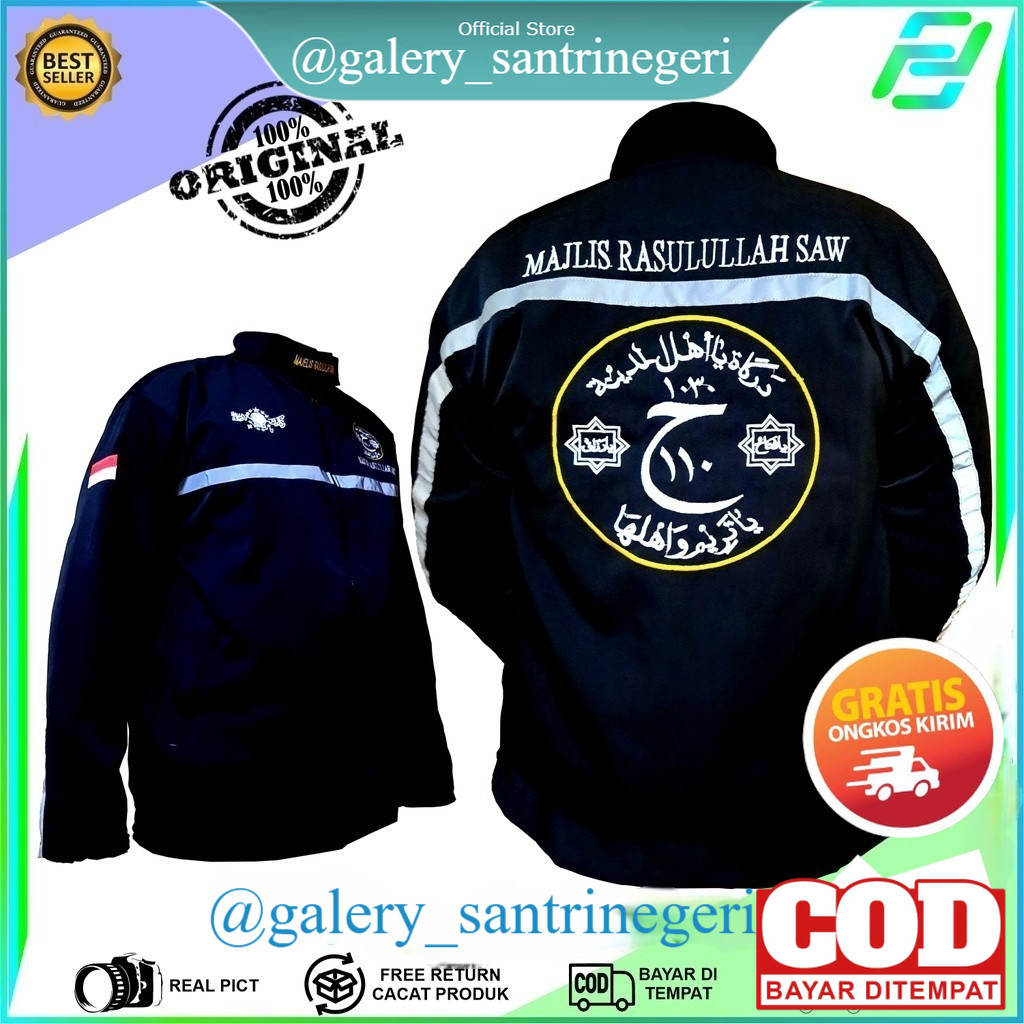 Jual JAKET DARKAH MAJELIS RASULULLAH SAW. Jaket Majelis Pria Wanita ...