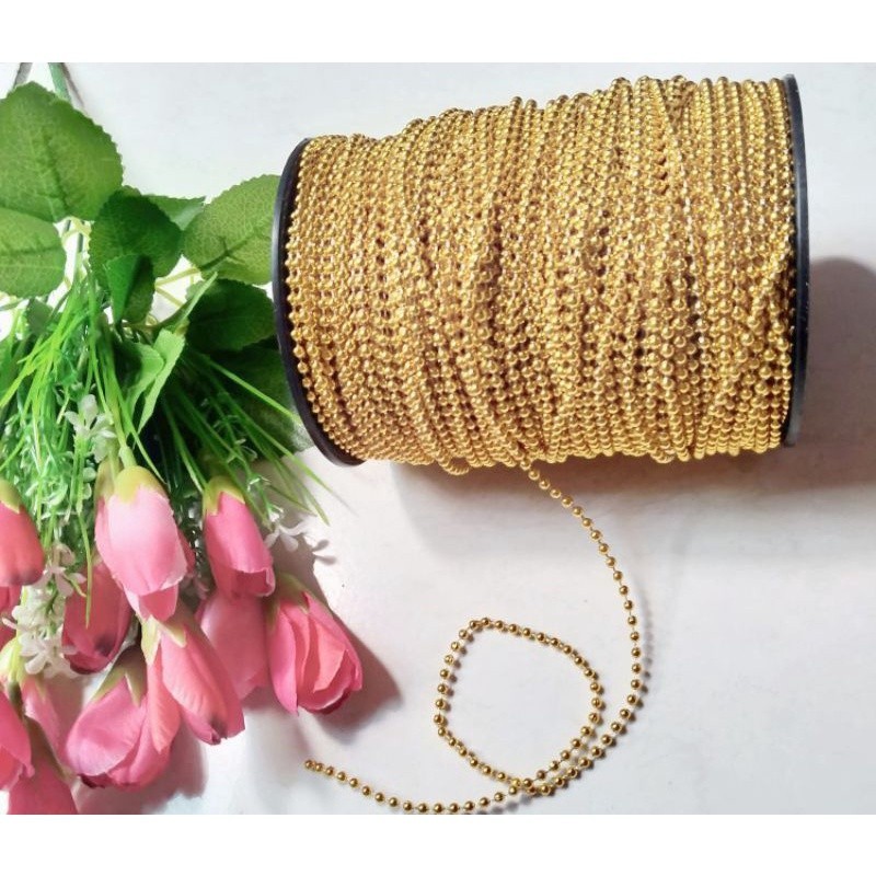 Jual parel renteng mutiara lada diameter 3mm | Shopee Indonesia