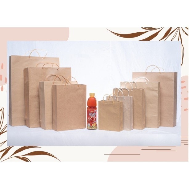 Jual Paper Bag Polos Paperbag Coklat Polos Tas Kertas Pernikahan Kado Shopee Indonesia