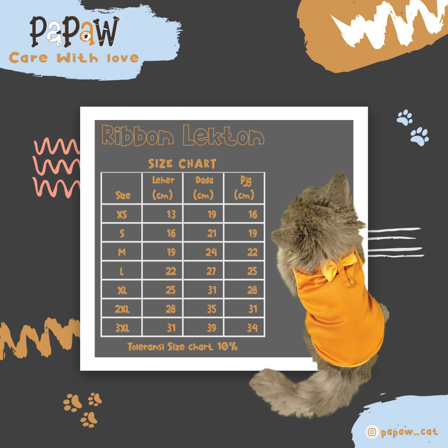 Jual Ribbon Dress Baju Kucing Pakaian Hewan Lekton Style Pastel Series ...