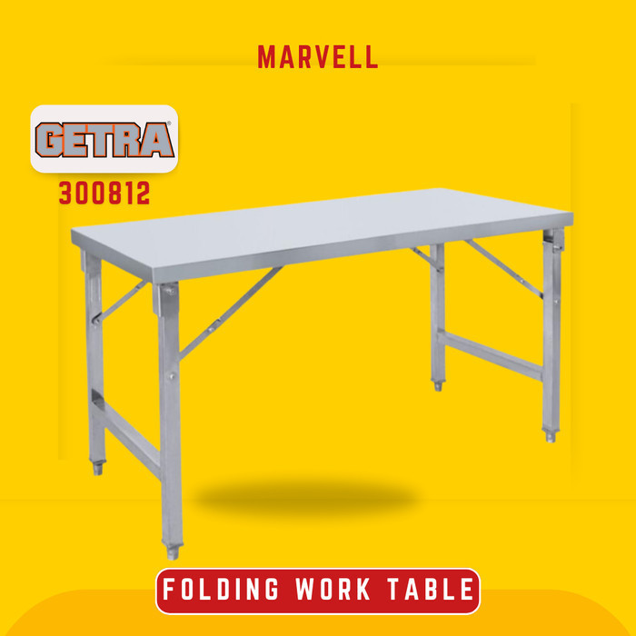 Jual GETRA 300812 Meja Kerja Lipat Stainless Steel Folding Work Table ...